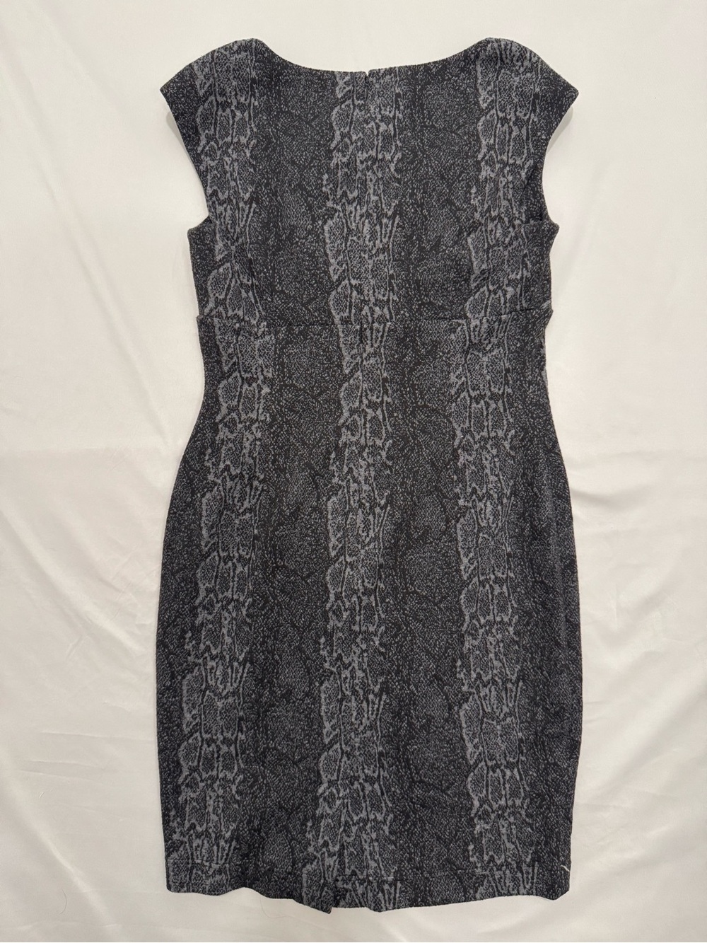 Calvin Klein Charcoal Patterned Midi Dress size small